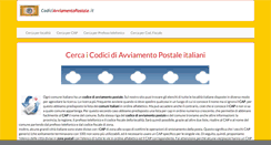 Desktop Screenshot of codiciavviamentopostale.it