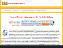 Tablet Screenshot of codiciavviamentopostale.it